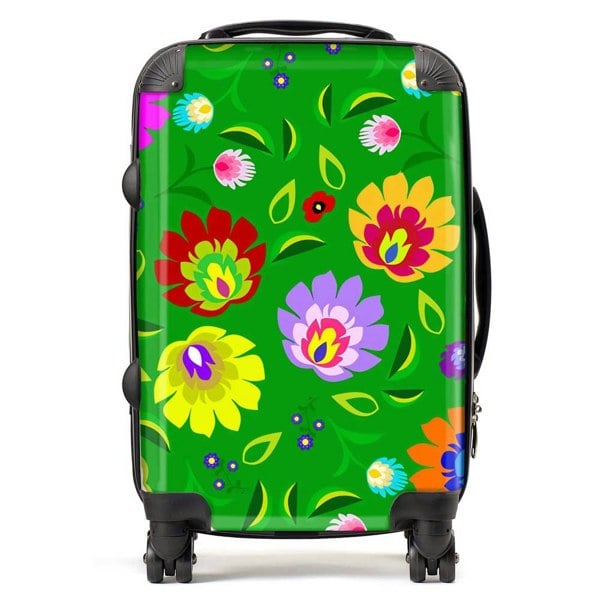 Warren Reed Polish Folk Floral Suitcase