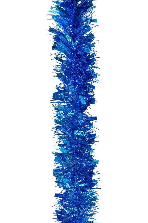 9cm Blue and Silver Metallic Christmas Tinsel Decoration, 2m Length for Festive Displays image 3