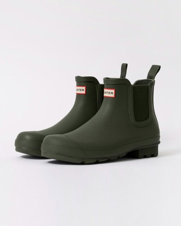 Hunter Original Chelsea Mens Boots - Dark Olive