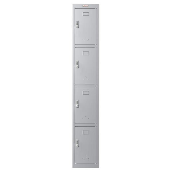 Phoenix Safe Phoenix PL 300D Series PL1433GGE 1 Column 4 Door Personal locker in Grey with Electronic Lock