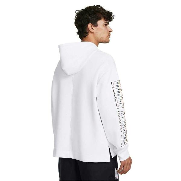 Under Armour Unisex Adult Pride Graphic Print Relaxed Fit Hoodie - White - 