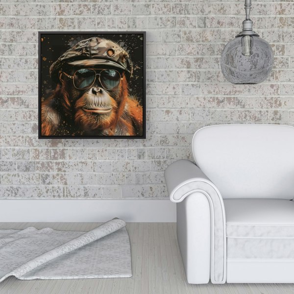 Warren Reed Cool Orangutan Framed Canvas