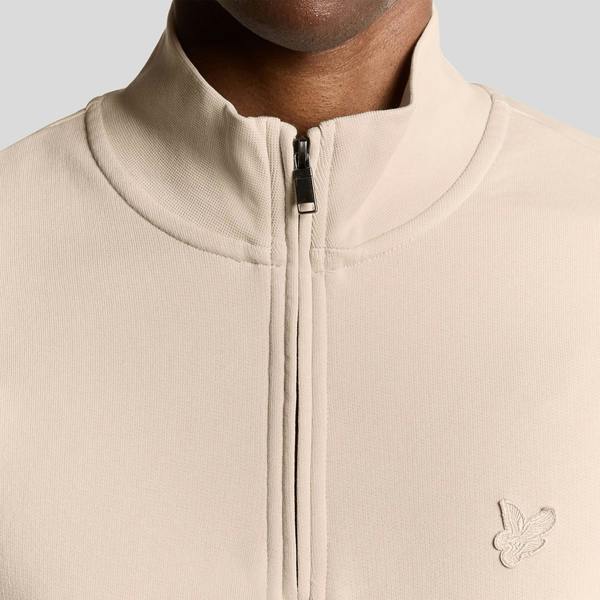 Lyle & Scott Tonal Superfine Quarter Zip Sweatshirt