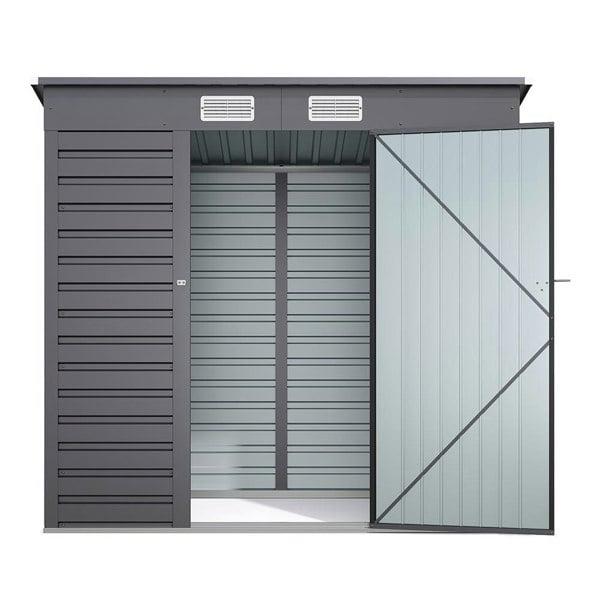 Outdoor Galvanized Steel Storage Shed Living and Home 