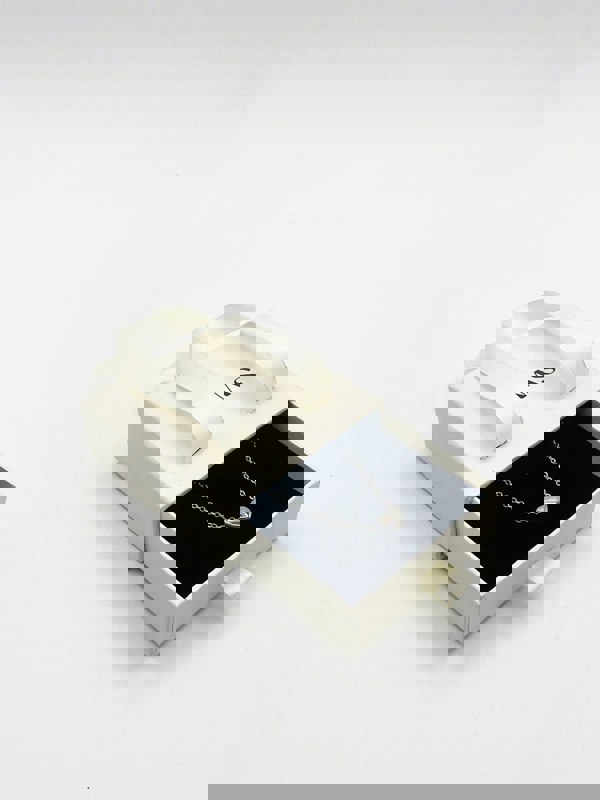 SVNX Small Heart Necklace in Silver Colour