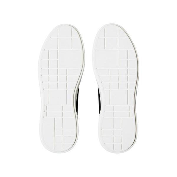 Calvin Klein Mens Leather Chunky Trainers - Black/White - 