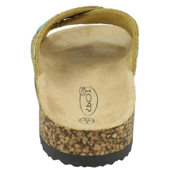 Spot On Ladies Spot On Beaded Mules F00347