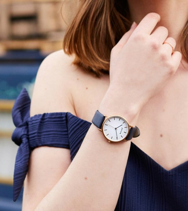 Votch Rose Gold & Navy Watch | Moment