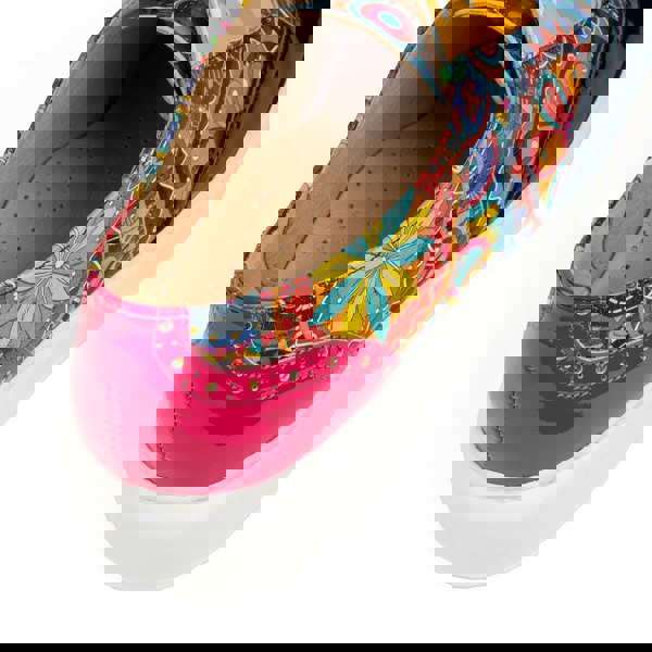 Embassy London Colorado - Multi Signature - Women's lightweight EVA sole trainer with brogue details