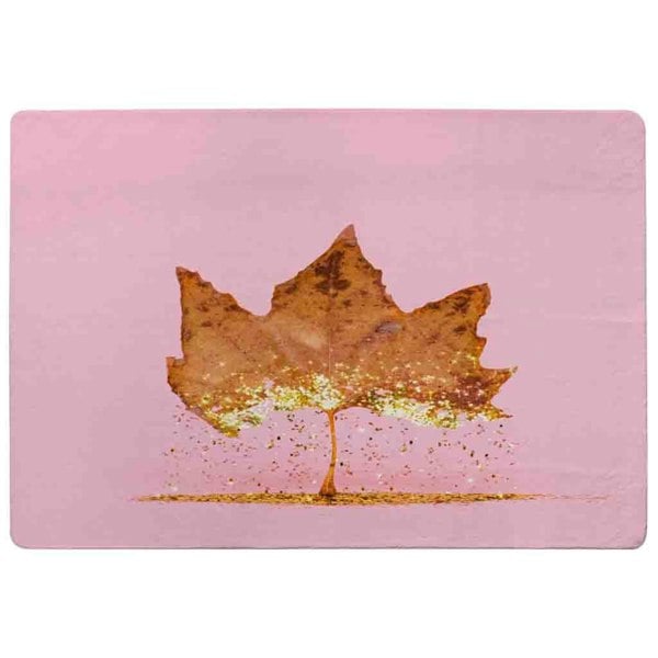 Benjamin Tate Design Glitter Leaf Rug