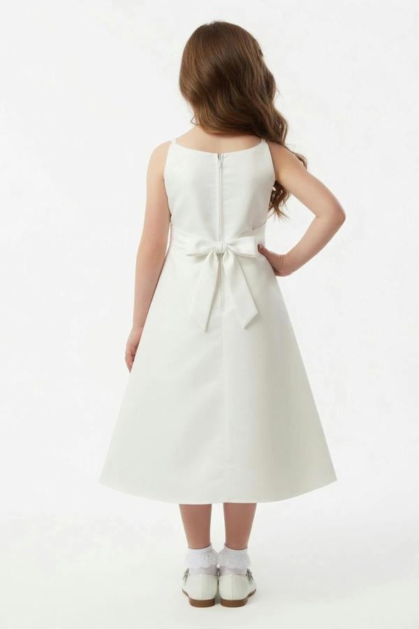 Cinda Satin Floral Party Dress
