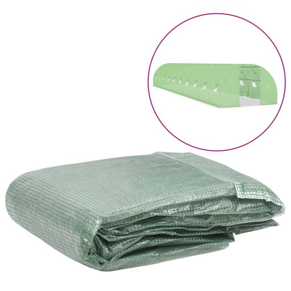 Berkfield Greenhouse Replacement Cover (45 m�__) 300x1500x200 cm Green