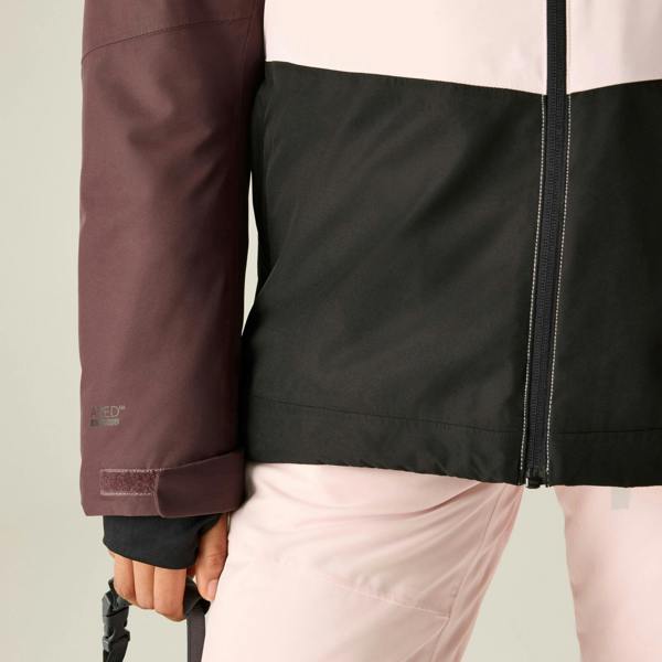 Dare 2B Womens Block Print Ski Jacket - Huckleberry/Pink Haze