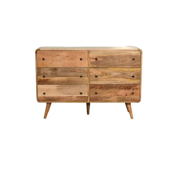 Artisan Furniture Large Curved Oak-ish Chest