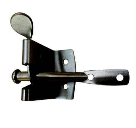 EDH Door Hardware Black Medium Auto Gate Catch – Heavy Duty Self-Locking Gate Latch