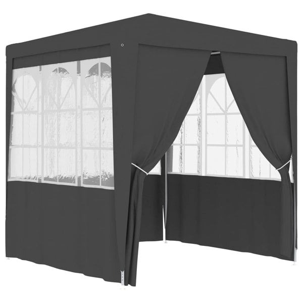 Berkfield Professional Party Tent with Side Walls 2x2 m Anthracite 90 g/m