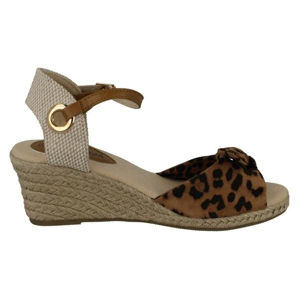Savannah Ladies Savannah Mid Rope Wedge Sandals