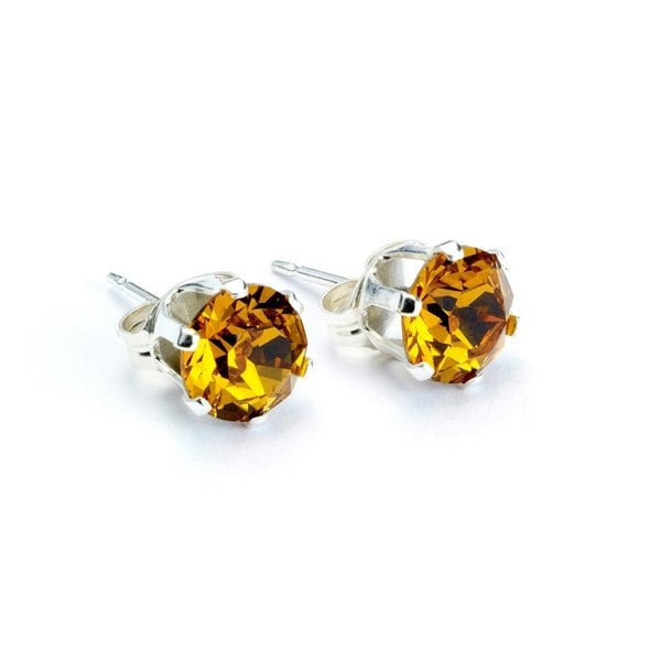 Birthstone Silver Stud Earrings - MYLEE London