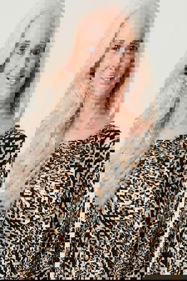 Black | Leopard Print Oversize Blouse