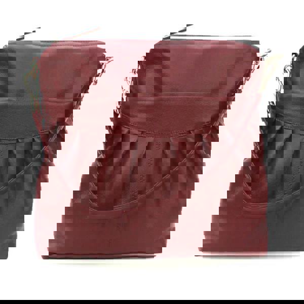 Eastern Counties Leather Womens Leona Ruched Leather Handbag - Merlot