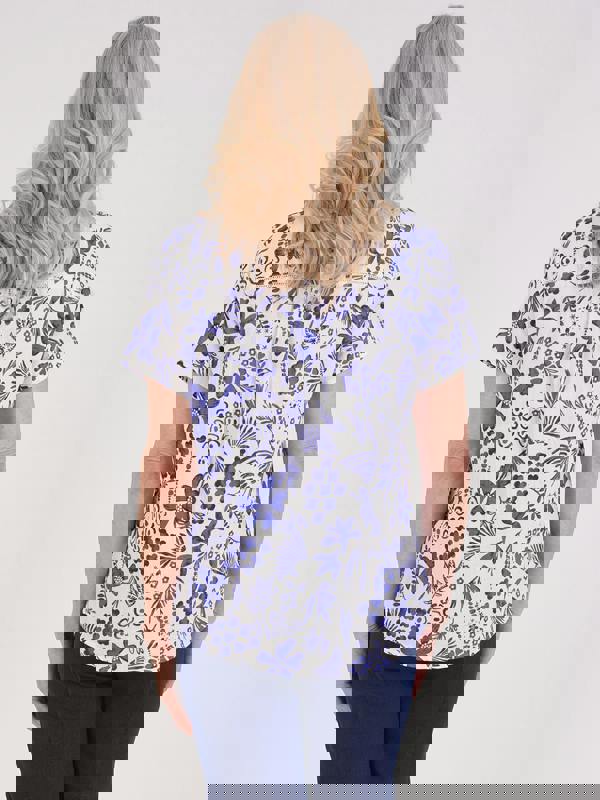 TIGI Delft Print Double Cotton Shirt