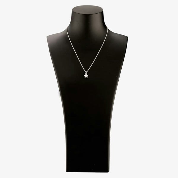 T. H. Baker Silver Cubic Zirconia Star Pendant and Studs Set SET14288