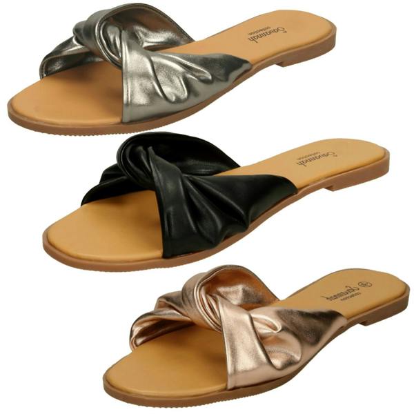Savannah Ladies Savannah Flat Twist Vamp Mules F00205