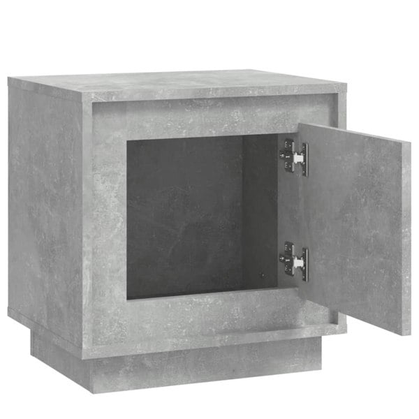 Berkfield Bedside Cabinet Concrete Grey 44x35x45 cm Engineered Wood