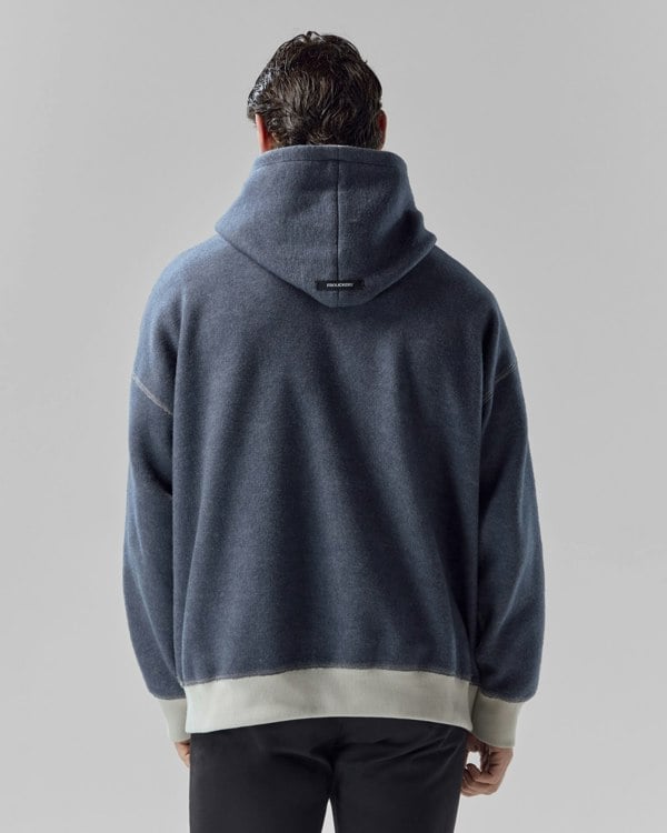 Frolickers Reversible Unisex Hoodie - Pebble / Charcoal