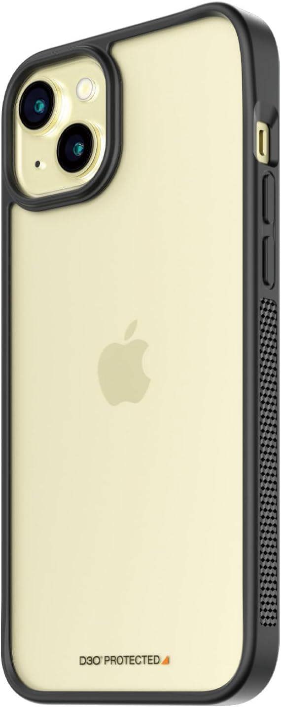 PanzerGlass Panzer Glass Military Grade Standard Clear Case for iPhone 15 Plus 6.7" Black Edition - 1178
