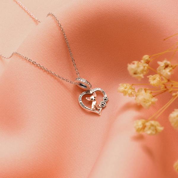 Parus Home Chihuahua Sterling Silver Necklace Keepsake Gift
