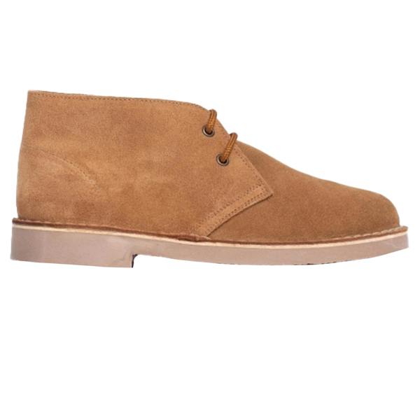 Roamers Adults Unisex Real Suede Unlined Desert Boots - Sand - 
