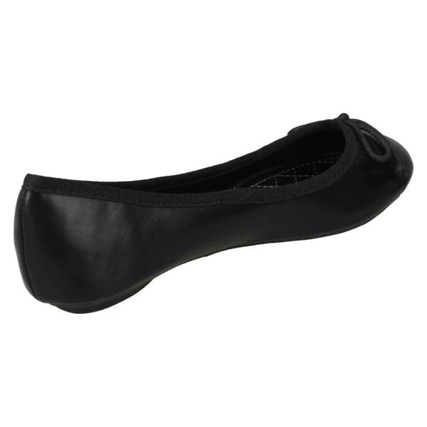 Spot On Ladies Spot On Flat Ballerina Shoes