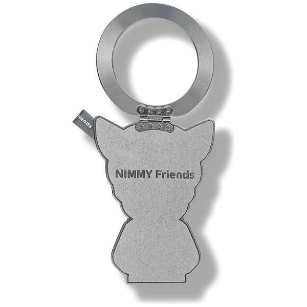 Nimmy Friends Nimmy Cool & Cute 2.0 Blue Terrier Dog Embroidery Magnetic Stand with MagSafe Grey - N-KM-BSZJ-019