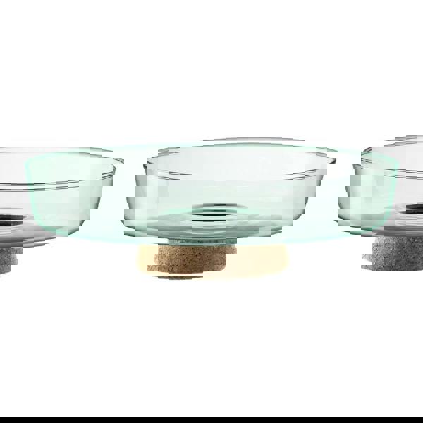 LSA Canopy Glass Planting Bowl Diameter 28cm with Cork Stem