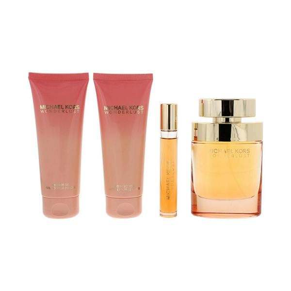 Michael Kors Wonderlust 4 Piece Gift Set: Eau de Parfum 100ml - Eau de Parfum 10ml - Body Lotion 100ml - Shower Gel 100ml