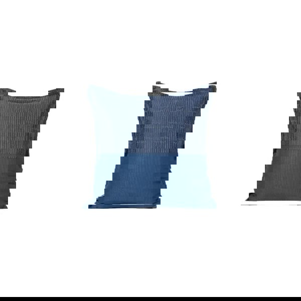 Guti Blue Velvet Cushion, 50 x 50cm-Weilai Concept-Weilai Concept