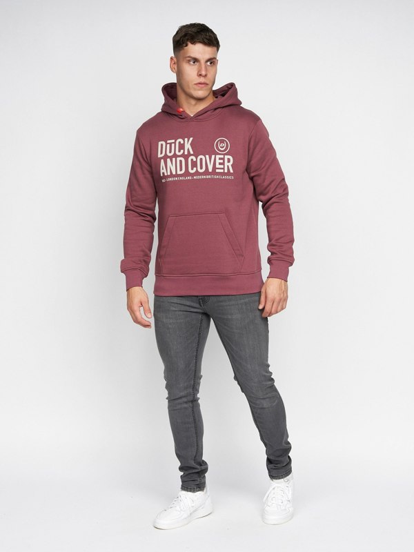 Duck and Cover Hillman Hoodie - Wine