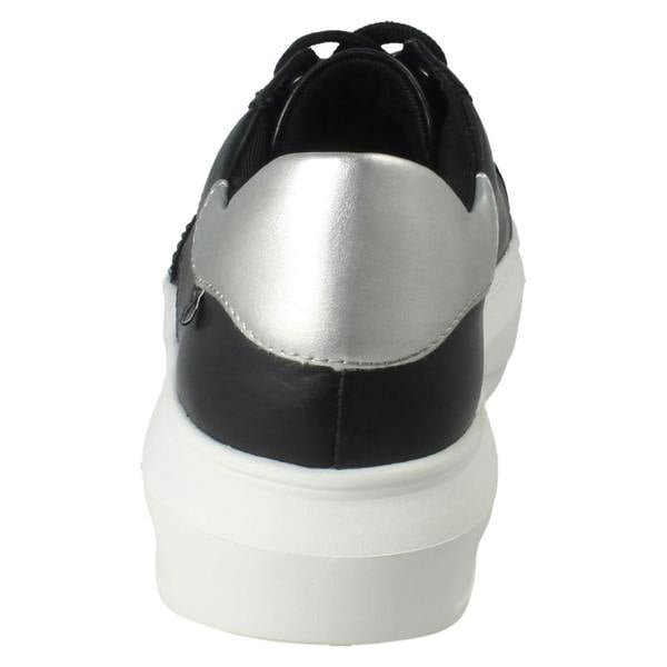 Rieker Ladies Rieker Revolution Stone Chip Panel Platform Trainers W1202
