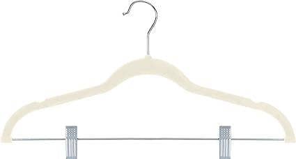 HYGRAD BUILT TO SURVIVE Pack of 12 Velvet Trousers Hangers Velvet Coat Hangers With Clips Velvet Hangers Wardrobe Clip Hangers Space Saving Hangers