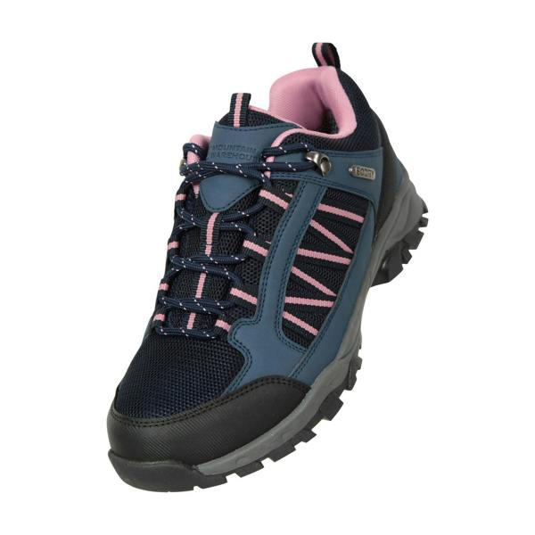 Mountain Warehouse Womens/Ladies Path Waterproof Outdoor Walking Shoes - Navy - 