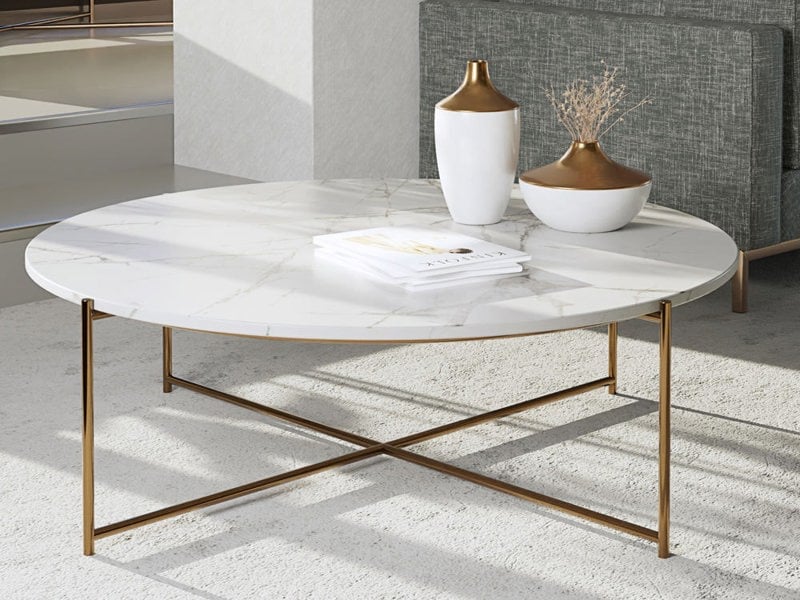Adriana Large coffee table with shelf by Gillmore British Design