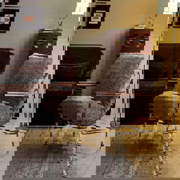 Rit Concept Orozco Lounge Chair With Ottoman, Chenille