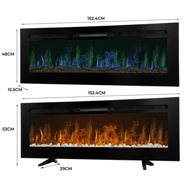 Monstershop Electric Inset Fireplace 60”