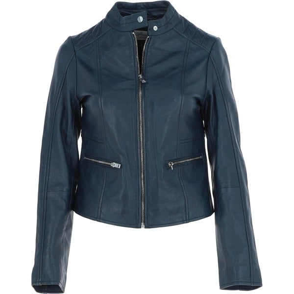 Ashwood 'Serefina' Real Leather Biker Jacket