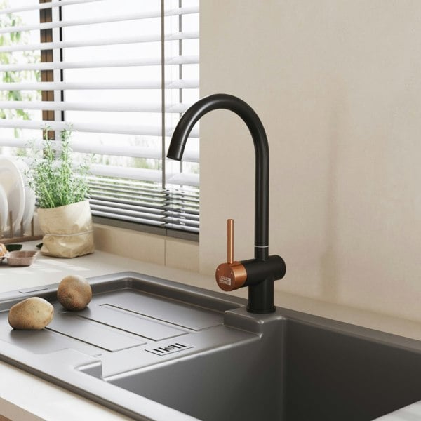 Single Black Handle Kitchen Bar Faucet Kitchen Taps Living and Home
