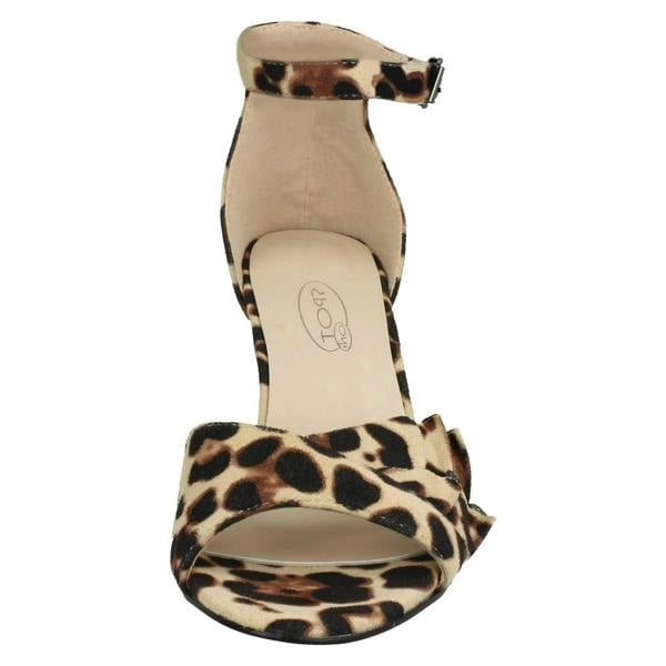 Spot On Ladies Spot On Casual Mid Heel Sandal