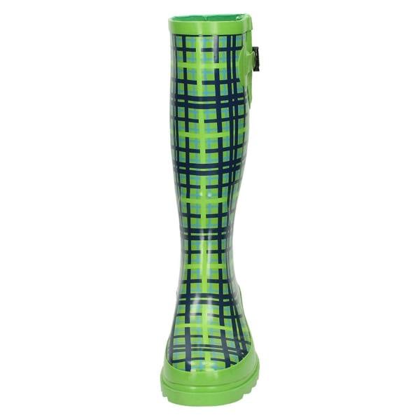 Spot On Ladies Spot On Tartan Print Wellington Boots