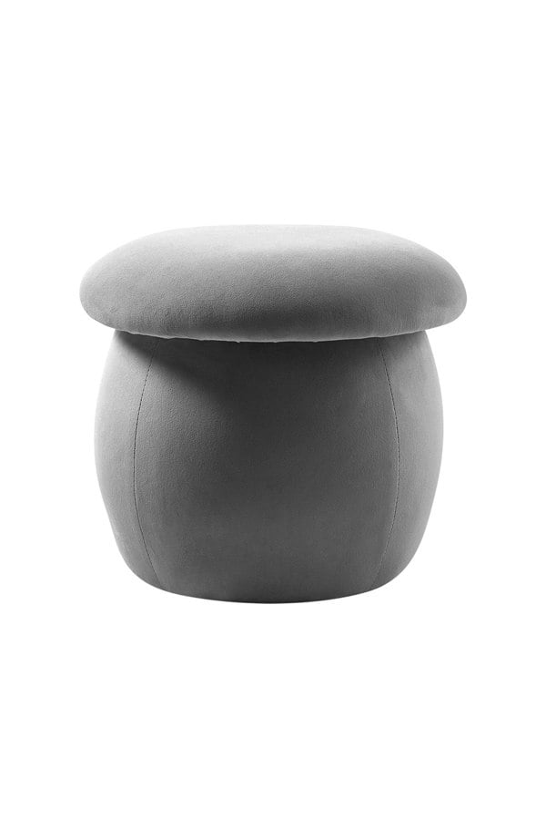 Living and Home Cute Mushroom-Shaped Velvet Pouf Footstool