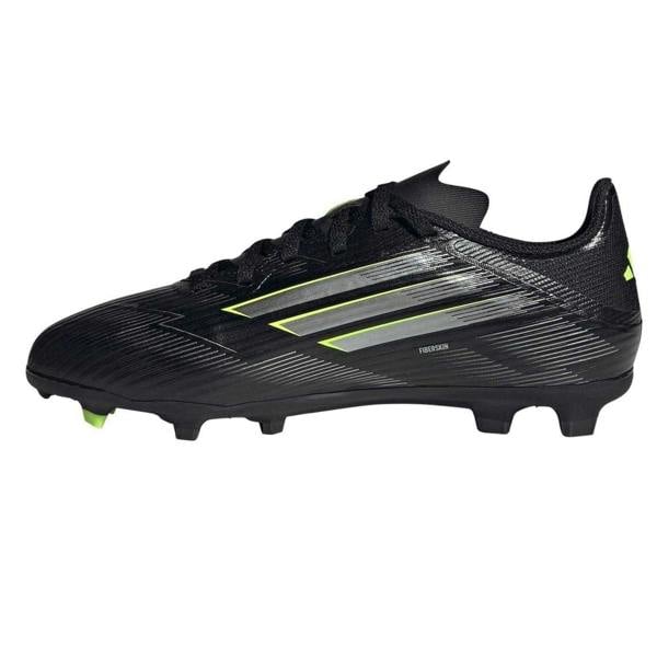 Adidas Childrens/Kids F50 League Firm Ground Football Boots - Black/Lemon - 